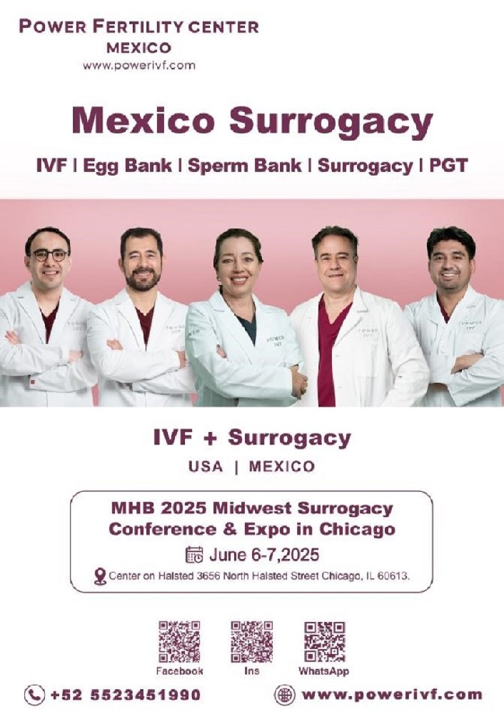 墨西哥POWER FERTILITY CENTER（Power IVF）生殖中心受邀参加美国芝加哥Man Having Baby Midwest Surrogacy 国际研讨会